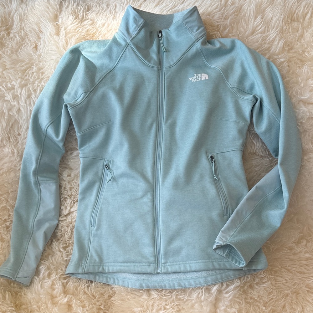 The North Face Women's Sky Blue fleece Jacket Sz S Like new!